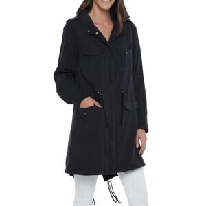 Wash Lab Road Trip Split Hem Zip Up Jacket Black XL NWT Lightweight Casual